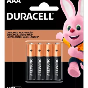 Duracell Pilha Alcalina AAA Palito 4 Unidades
